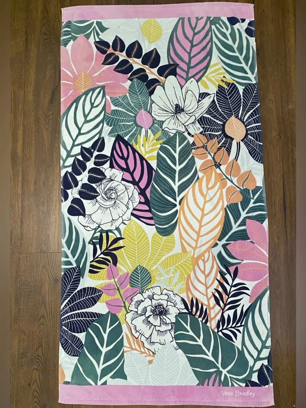Vera Bradley Palm Floral Beach Towel